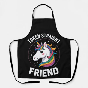 Token Eerlijke Vriend Eenhoorn Homoseksueel LGBTQ Schort