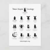 Token Skeptic Catology / Astrology Briefkaart (Voorkant)