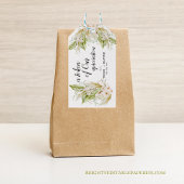 Token van onze waardering Tropische Pampas bruilof Cadeaulabel