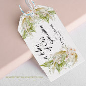 Token van onze waardering Tropische Pampas bruilof Cadeaulabel