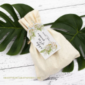 Token van onze waardering Tropische Pampas bruilof Cadeaulabel