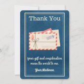 tokenbriefdrager postbode bedankkaart (Voorkant)