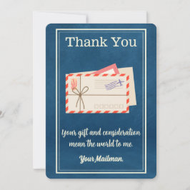 tokenbriefdrager postbode bedankkaart