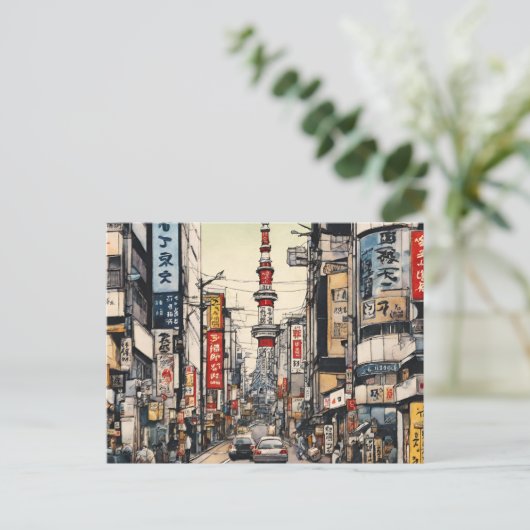 Tokio (2) briefkaart (Staand voorkant)