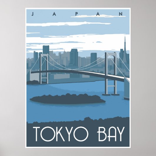 Tokio Bay gedurende de dag Poster (Voorkant)