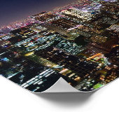 Tokio bij nacht - Japan Poster (Hoek)