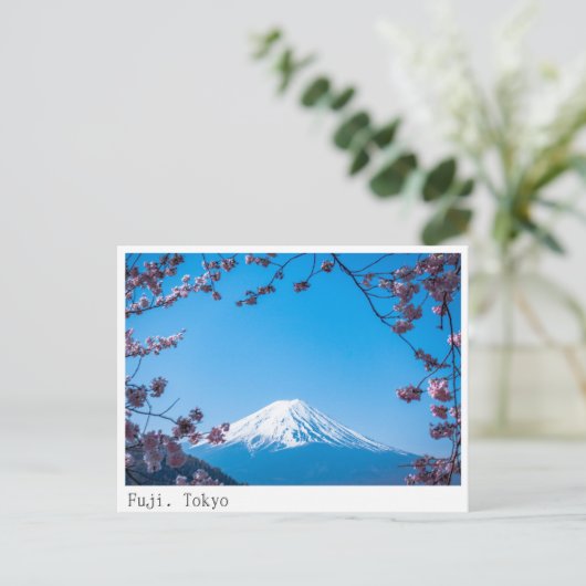 Tokio, Briefkaart Fuji-berg (Staand voorkant)