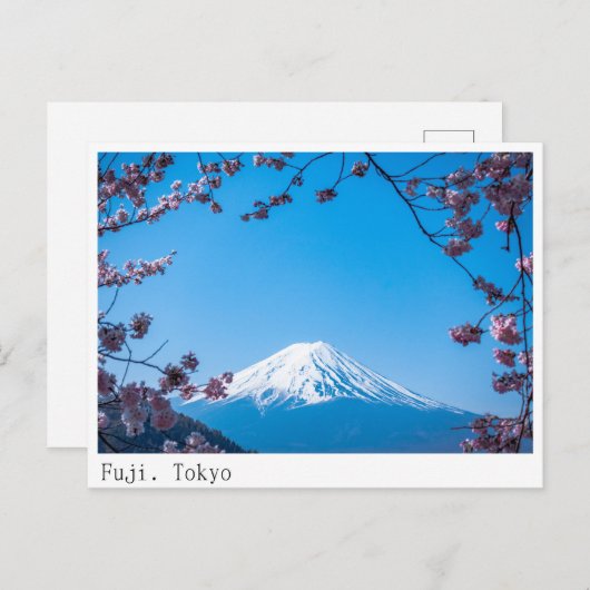 Tokio, Briefkaart Fuji-berg (Voorkant / Achterkant)