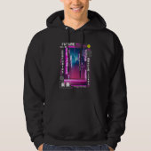 Tokio cyberpunk damp in japanse retro vibes hoodie (Voorkant)