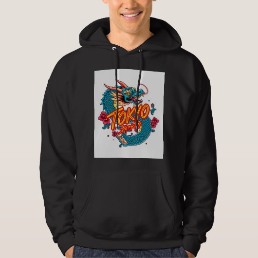 Tokio Draak Hoodie (Voorkant)