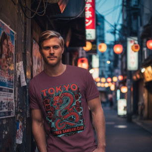 Tokio Draak Japan Anime Stijl Grafisch T-shirt