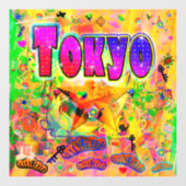 Tokio Epoch Uur Venster Cling Raamsticker (Vel)