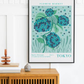 Tokio Flower Market Hortensia Poster