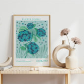 Tokio Flower Market Hortensia Poster