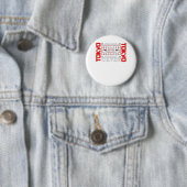Tokio Gate voor reisliefhebbers Ronde Button 5,7 Cm (In situ)