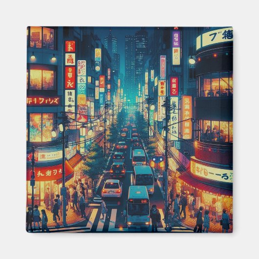 Tokio in beweging magneet (Voorkant)