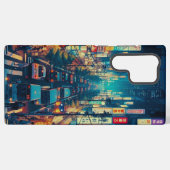 Tokio in beweging samsung galaxy hoesje (Achterkant horizontaal)