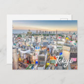 Tokio, Japan bij zonsondergang Briefkaart (Voorkant / Achterkant)