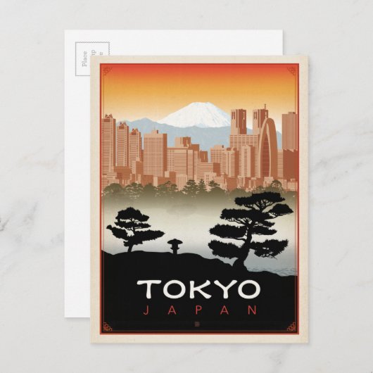 Tokio, Japan Briefkaart (Voorkant / Achterkant)