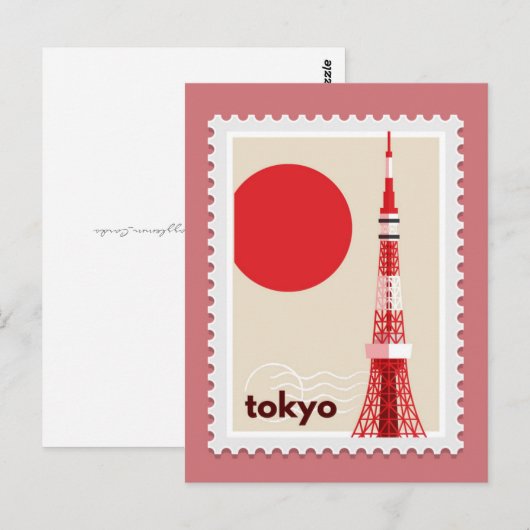 Tokio Japan Briefkaart (Voorkant / Achterkant)