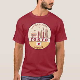 Tokio Japan City Skyline Embleem T-shirt