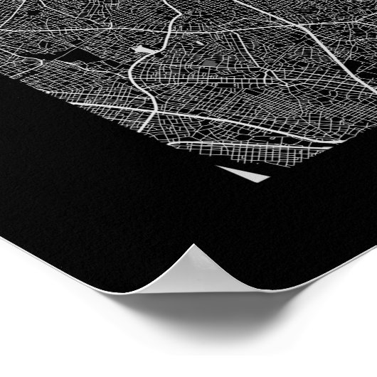 Tokio - Japan Dark City Map Poster (Hoek)