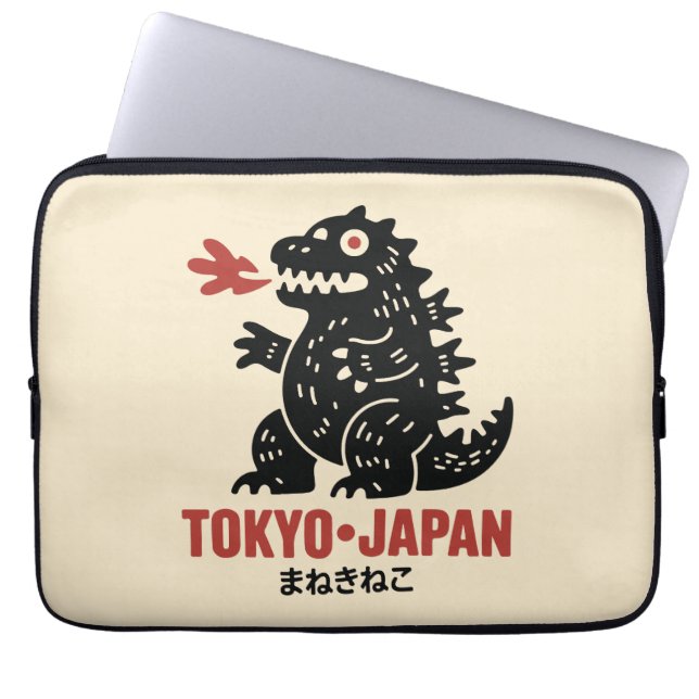 Tokio Japan draak  Laptop Sleeve (Voorkant)