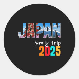 Tokio Japan Familiereis 2025 Zomervakantie Adven Ronde Sticker