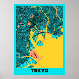 Tokio - Japan Gloria City Map Poster