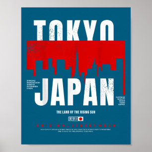 Tokio Japan Het Land Van De Rijzende Zon Origineel Poster