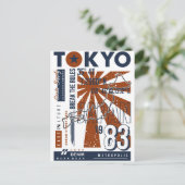 Tokio Japan Japans Vintage Reizen Azië Briefkaart (Staand voorkant)