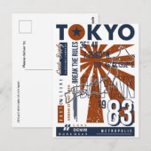 Tokio Japan Japans Vintage Reizen Azië Briefkaart (Voorkant / Achterkant)