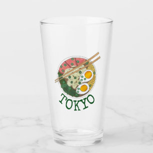 Tokio Japan Japanse Voedsel Ramen Noodle Soup Glas