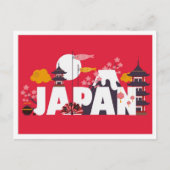 Tokio Japan  Kunst Illustratie Reizen Briefkaart (Voorkant)