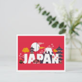 Tokio Japan  Kunst Illustratie Reizen Briefkaart (Staand voorkant)