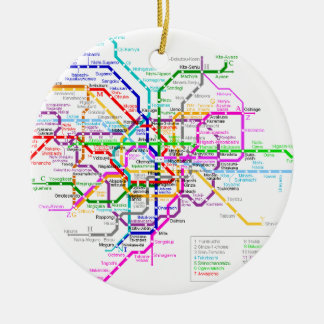 Tokio Japan - metrokaart Keramisch Ornament