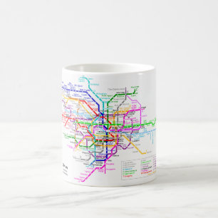 Tokio Japan - metrokaart Koffiemok