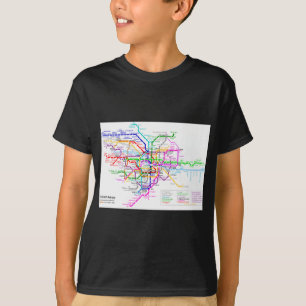 Tokio Japan - metrokaart T-shirt