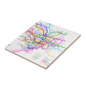 Tokio Japan - metrokaart Tegeltje (Zijkant)