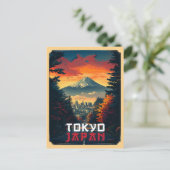 Tokio, Japan: Mount Fuji en stadsgezicht Briefkaart (Staand voorkant)