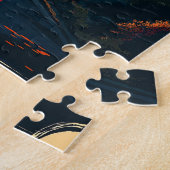 Tokio, Japan: Mount Fuji en stadsgezicht Legpuzzel (Zijkant)