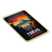 Tokio, Japan: Mount Fuji en stadsgezicht Magneet (Rechterzijde)