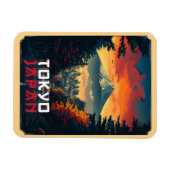 Tokio, Japan: Mount Fuji en stadsgezicht Magneet (Horizontaal)