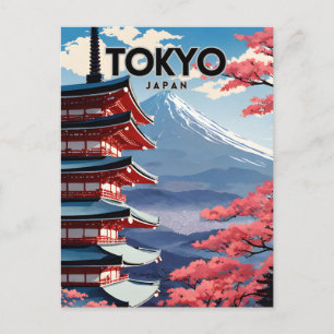 Tokio Japan nostalgisch Briefkaart