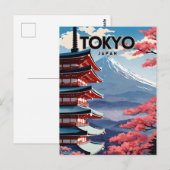 Tokio Japan nostalgisch Briefkaart (Voorkant / Achterkant)