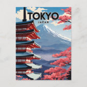 Tokio Japan nostalgisch Briefkaart (Voorkant)