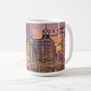 Tokio Japan Reis Kunst Vintage Koffiemok