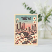 Tokio Japan reis vintage geschenken Briefkaart (Staand voorkant)
