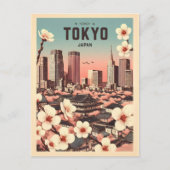 Tokio Japan reis vintage geschenken Briefkaart (Voorkant)