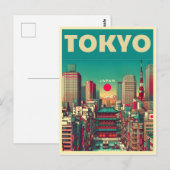 Tokio Japan reis vintage geschenken  Briefkaart (Voorkant / Achterkant)